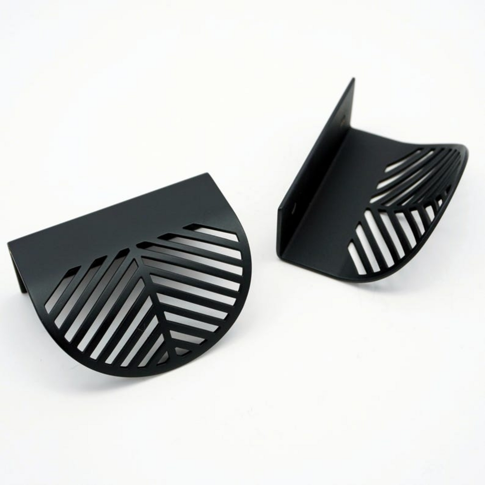 Peregrine Lip Pull Handle | Kitchen Cabinet Pull | Invisible Pull | Dresser Handle | Finger Drawer Pull | Wardrobe Handle | Cabinet Hardware | Curved Pull | Leaf Handle - Color: Matte Gold