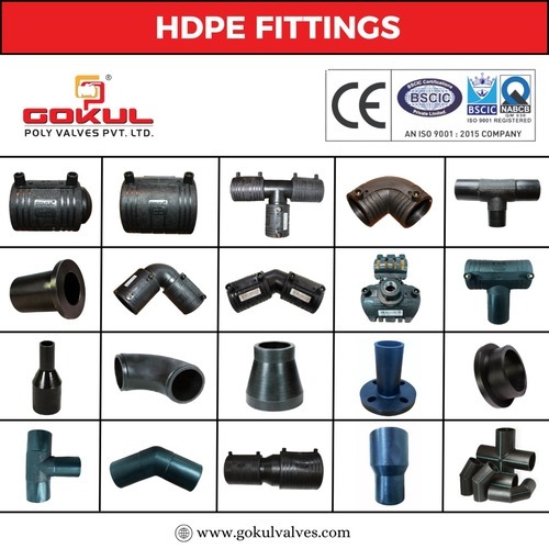 Gokul HDPE Butt Weld Pipe Fittings