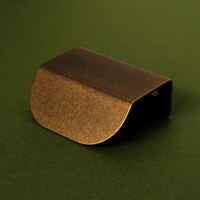Altair Brass Lip Pull Handle | Kitchen Cabinet Pull | Drawer Edge Pull | Wardrobe Handle | Cupboard Pull