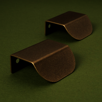Altair Brass Lip Pull Handle | Kitchen Cabinet Pull | Drawer Edge Pull | Wardrobe Handle | Cupboard Pull