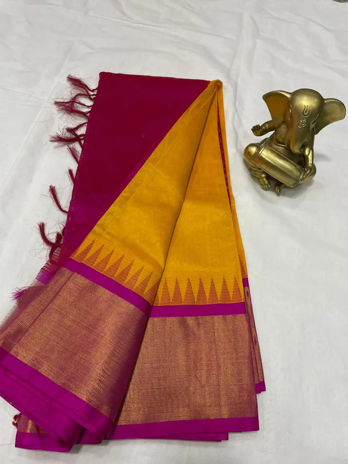 Upada Handloom Silk Sarees - Color: Pink