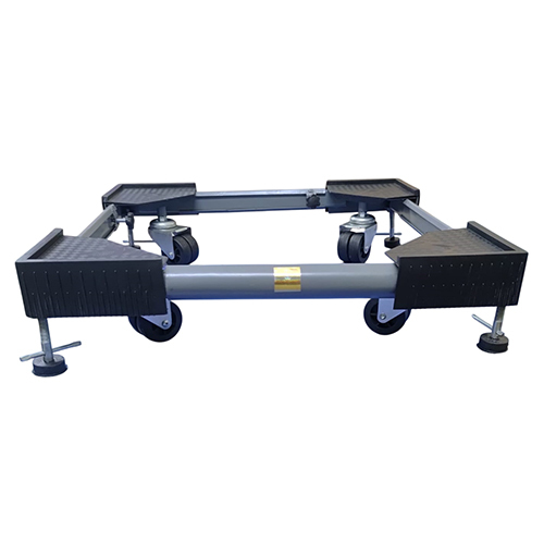 Multifunctional Adjustable Washing Machine Trolley - Material: Plastic