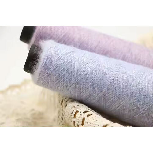 Popular Brushed Mohair Wool Blended Yarn Dyed