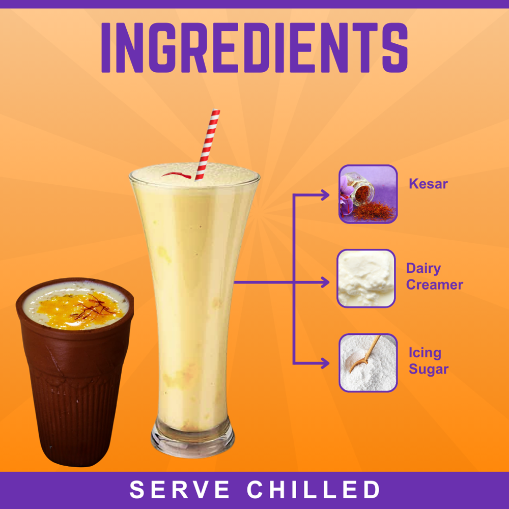 Kesar ( Saffron ) Lassi Milkshake