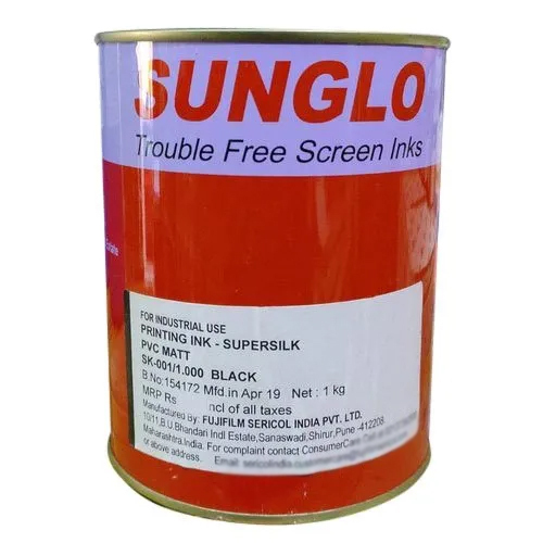 Silk Pvc Printing Ink - Color: Black