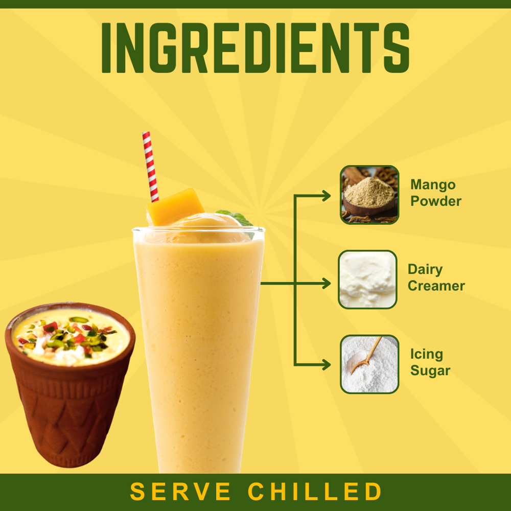 Mango Flavour Lassi Milkshake - Age Group: Old-aged