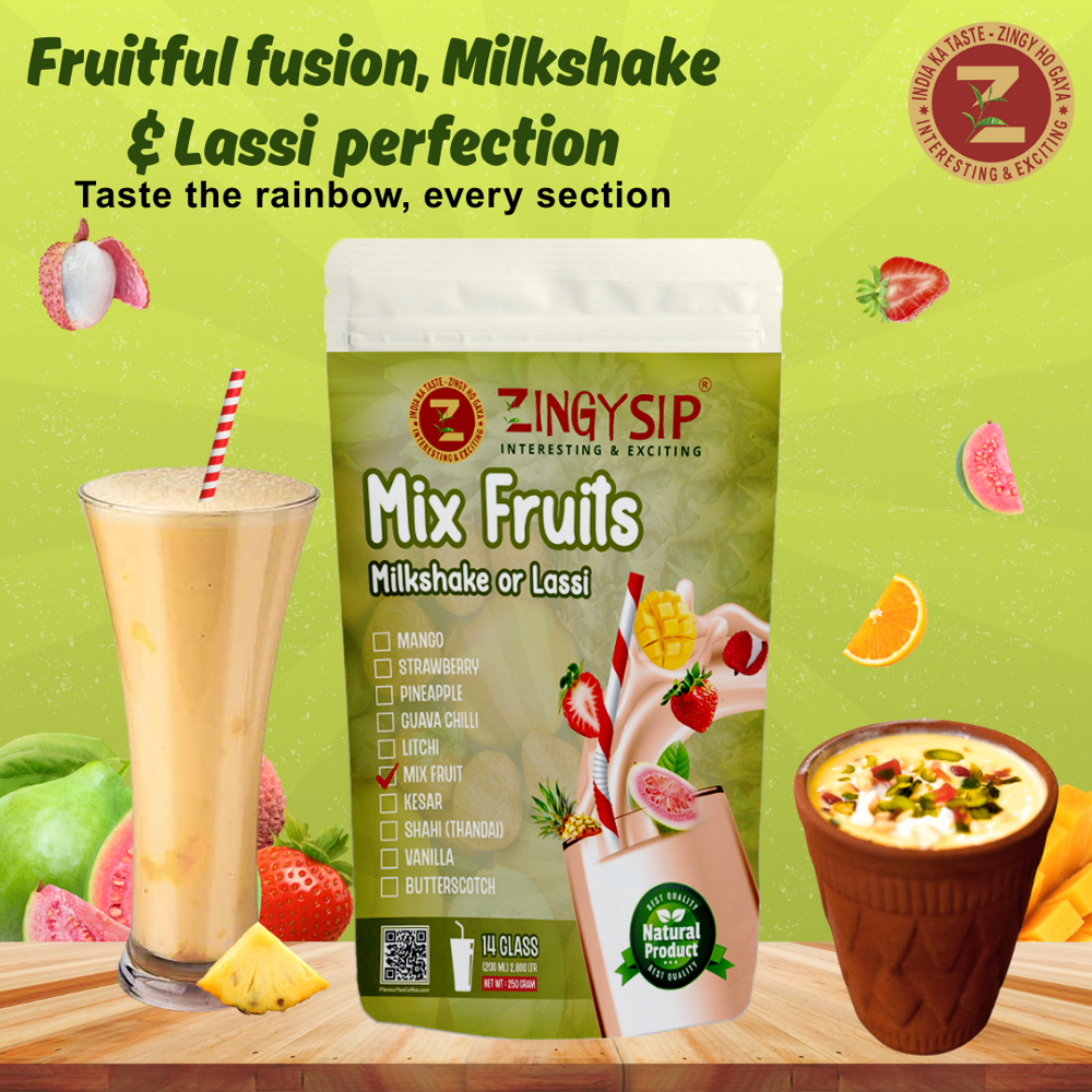 Mix Fruit Flavour Lassi Milkshake - Age Group: Old-Aged