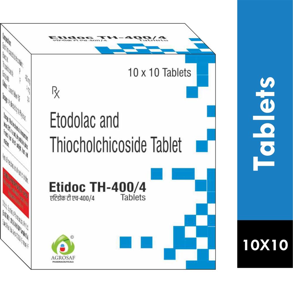 ETIDOC TH 400/4 TABLET - ETODOLAC 400MG & THIOCOLCHICOSIDE 4MG TABLET
