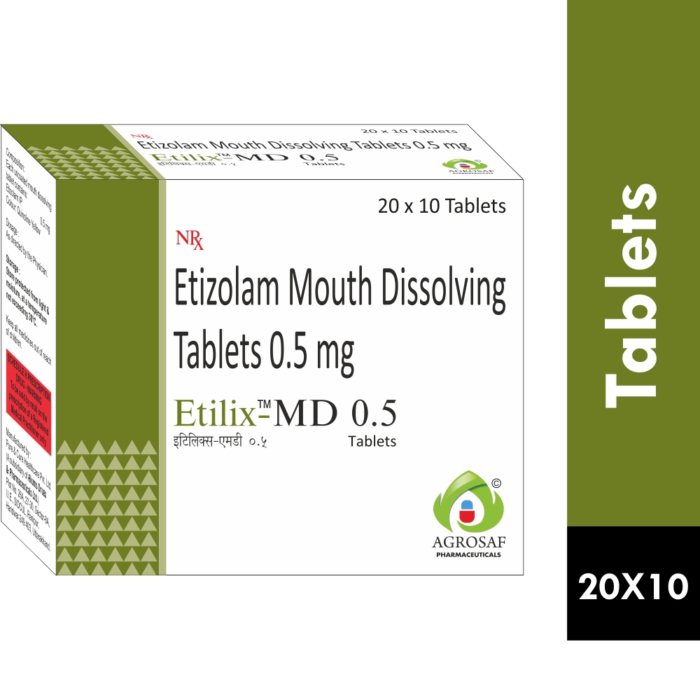 ETILIX 0.50 TABLET - ETIZOLAM 0.5 TABLET
