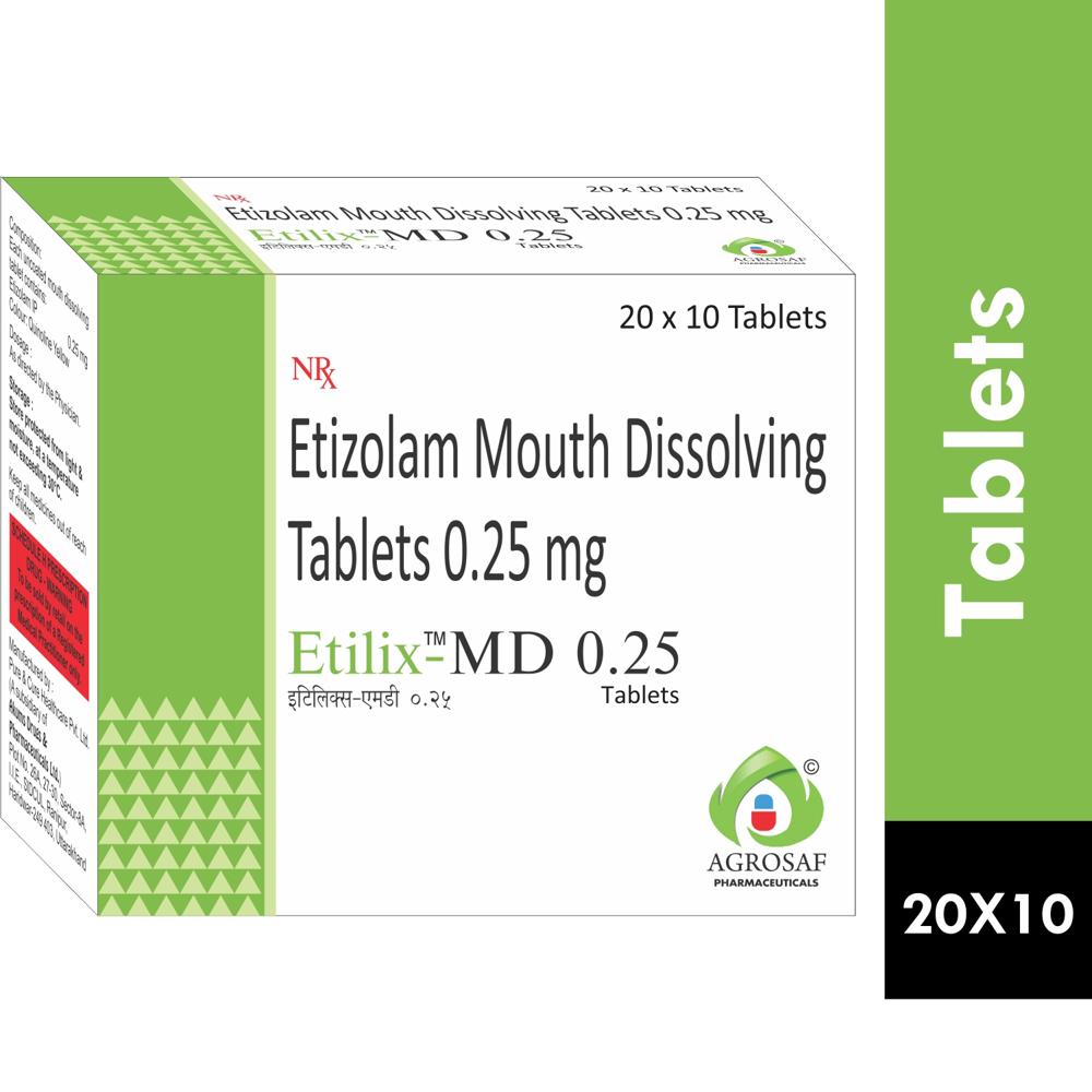 ETILIX MD 0.25 TABLET  -ETIZOLAM MOUTH DISSOLVING 0.25 TABLET