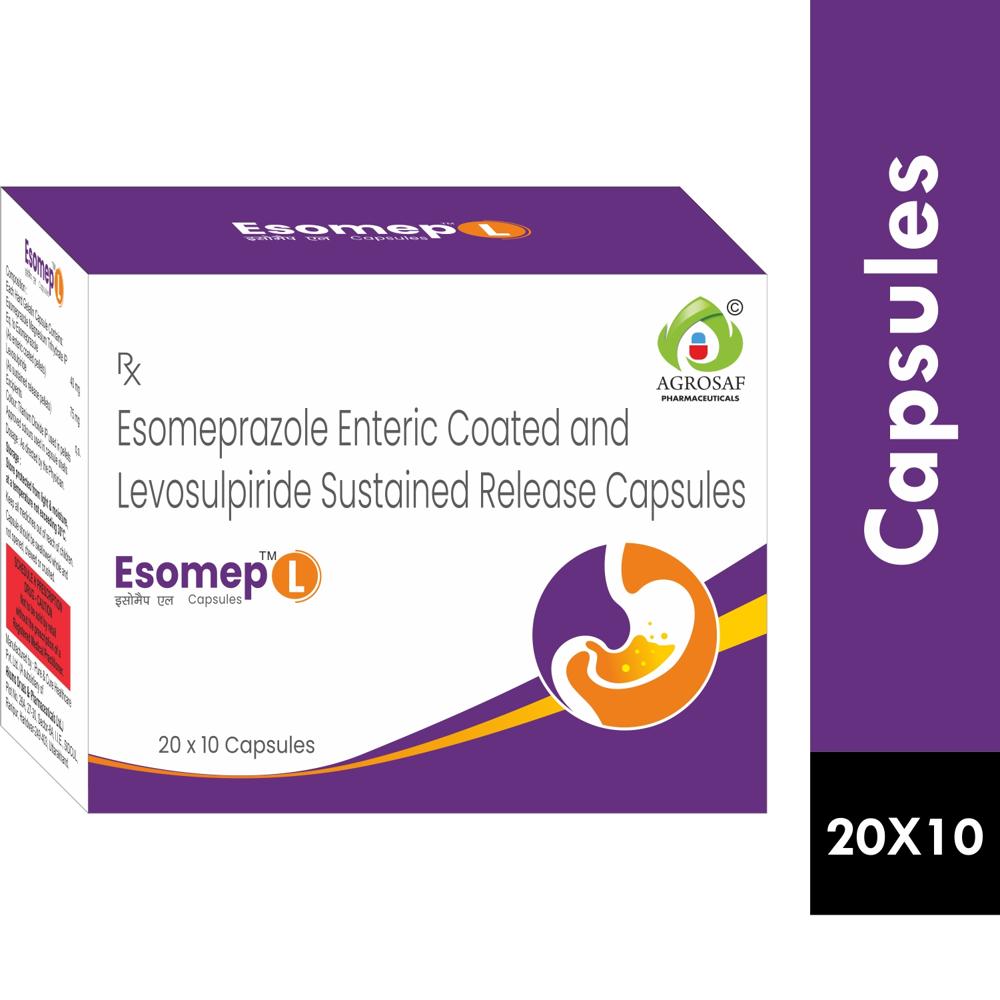 ESOMEP L CAPSULE - Esomeprazole (40mg)+Levosulpiride (75mg)
