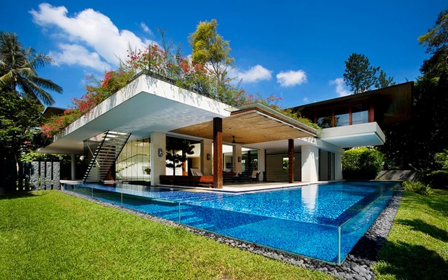 Modern Type Swimming Pool - Color: Blue