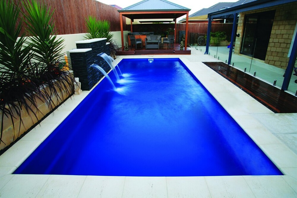 Rectangular Swimming Pool - Color: Blue