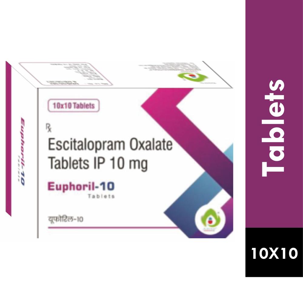 EUPHORIL-10 TABLET - ESCITALOPAM OXALATE 10MG TABLET