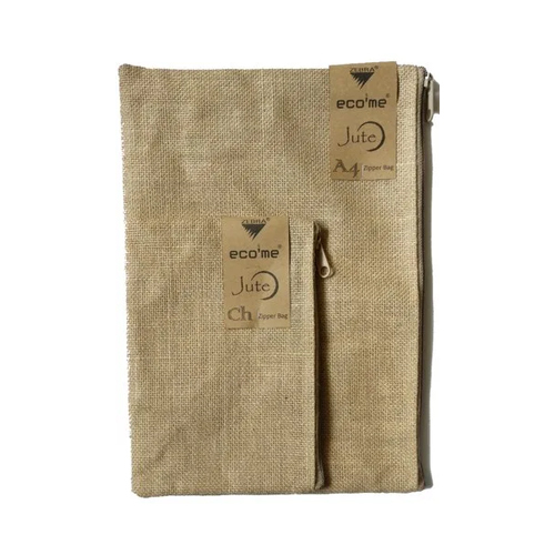 Jute Zip Pouch