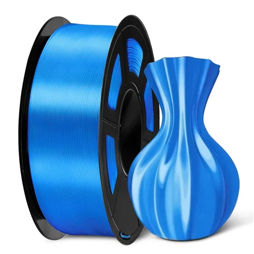 Blue Color Silk Pla Plus 3D Printer Filament - Features: High Quality