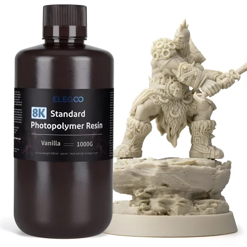 Elegoo 8K Standard Photopolymer 3D Printer Vanilla Resin - Application: Industrial