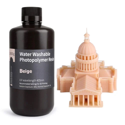 Beige Water Washable 3D Resin
