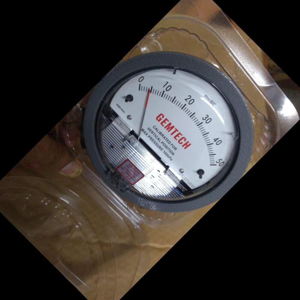 Differential Pressure Gauge Gemtech In Nagpur Maharashtra - Accuracy: 2% (-Ha Model 1) Of Fs (3% (-Ha 1.5%) On -0