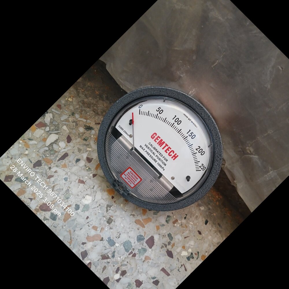 Gemtech Differential Pressure Gauge In Hosur Tamilnadu - Accuracy: 2% (-Ha Model 1) Of Fs (3% (-Ha 1.5%) On -0