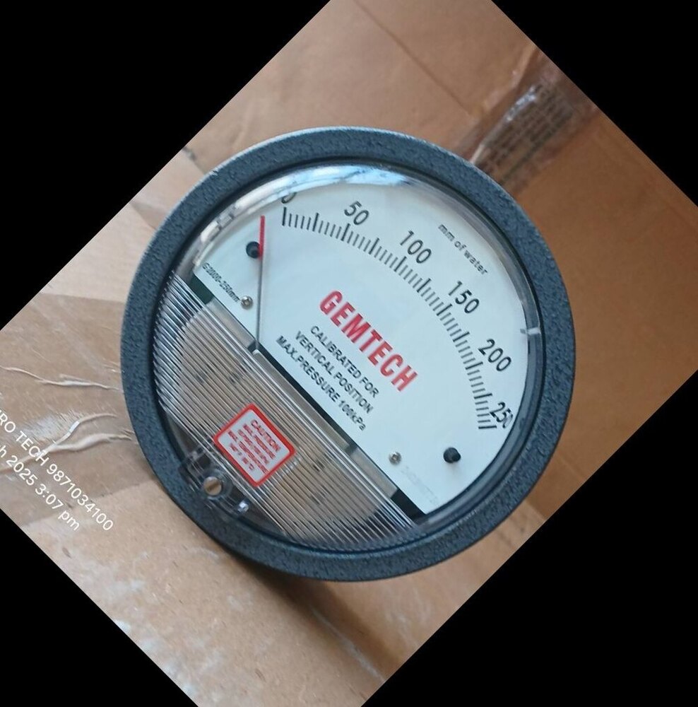 GEMTECH Differential Pressure Gauge In Hosur Tamilnadu