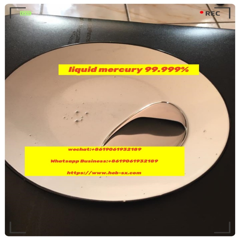 Virgin liquid slivery mercury 99.999% cas 7439-97-6 rich stock!