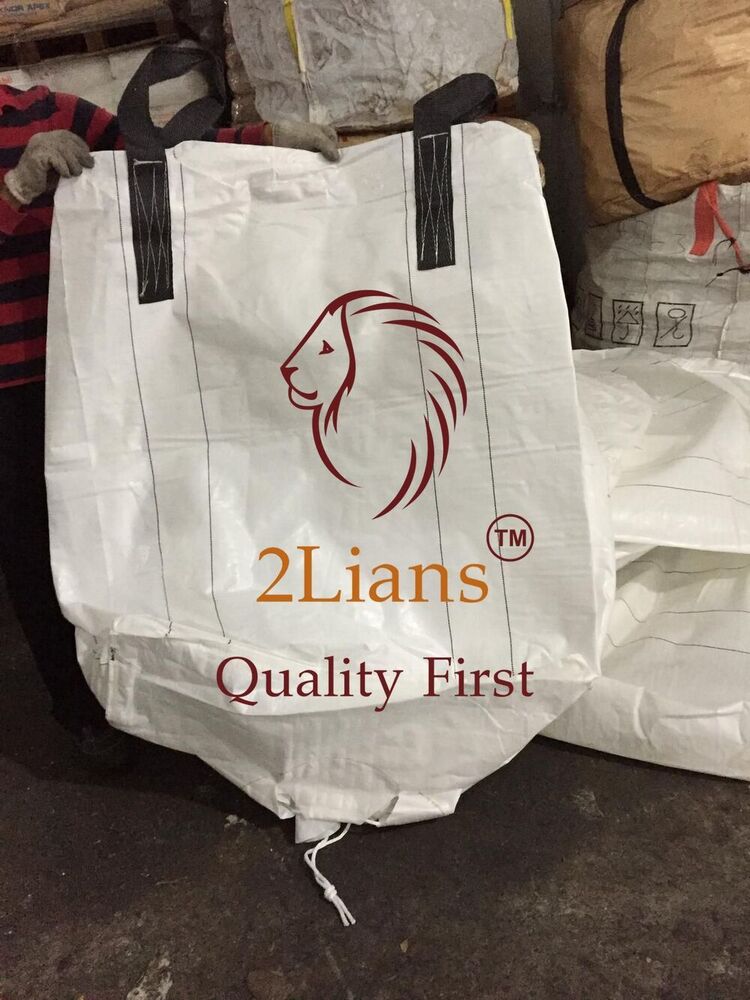 PP reuse jumbo bags on bales White and Brown