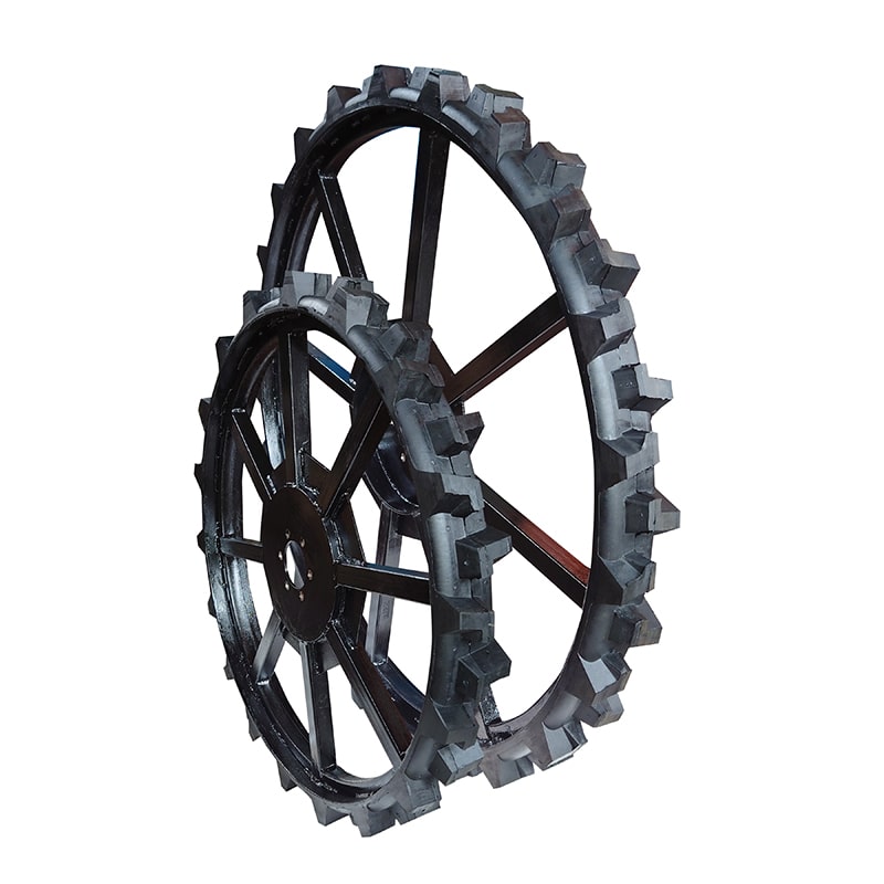 Narrow Tractor Wheel - Color: Black