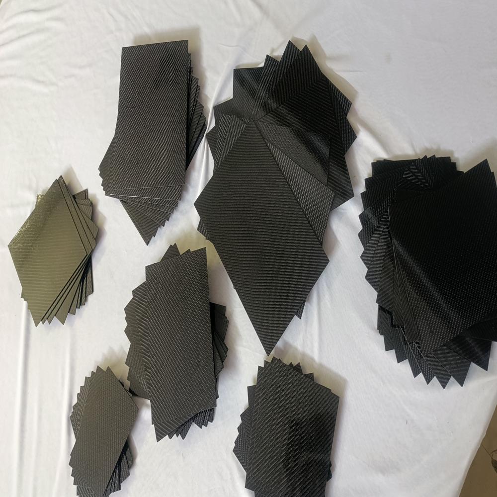 Carbon Fiber Sheet Size 500X500 Thickness 1Mm - Color: Black