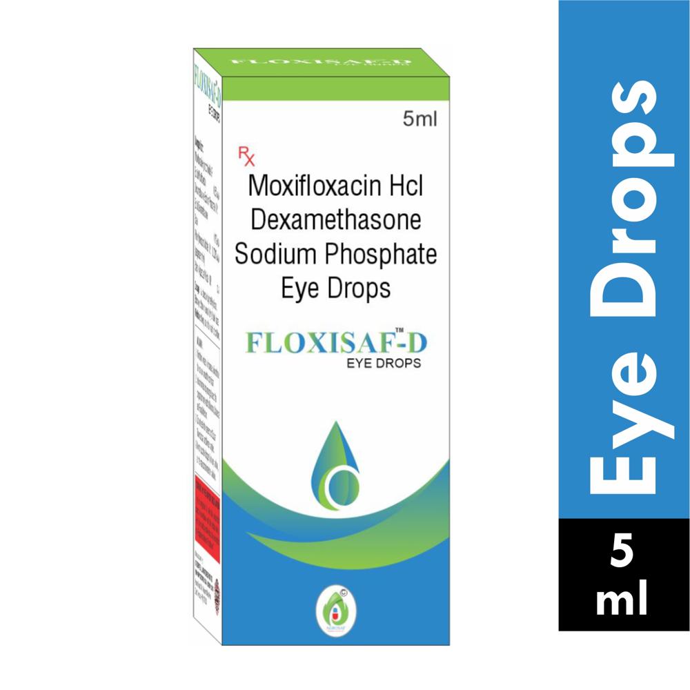 FLOXISAF D EYE DROP - Moxifloxacin (0.5% W/v) + Dexamethasone (0.1% W/v)
