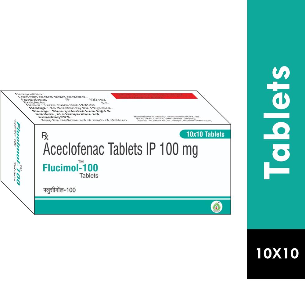 FLUCIMOL 100 TABLET - ACECLOFENAC 100MG TABLET