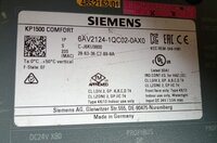 SIEMENS 6AV2124-1QC02-0AX0 HMI