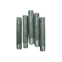 Galvanized Iron Pipe Nipples - Npt Thread, 1/2"-2" Size Range, 1-12" Length Range , Surface Galvanized For Plumbing, Gas & Hvac Systems, Astm A 123 Standard