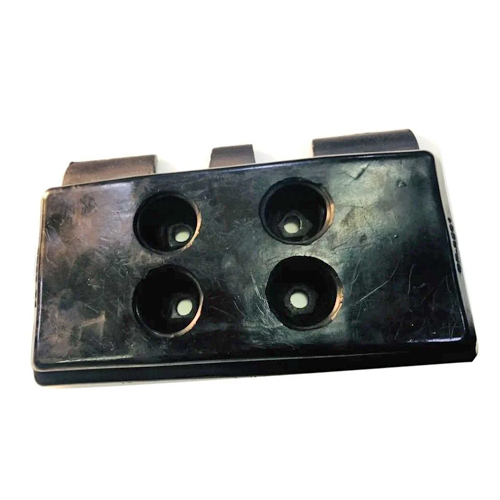 Abg Volvo Paver Rubber Track Pad - Color: Black