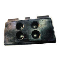 Abg Volvo Paver Rubber Track Pad - Color: Black