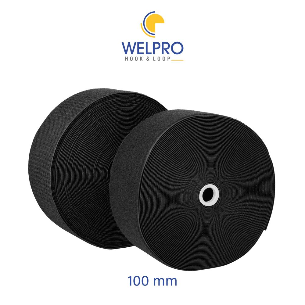 100mm White Hook Loop Velcro Fastner