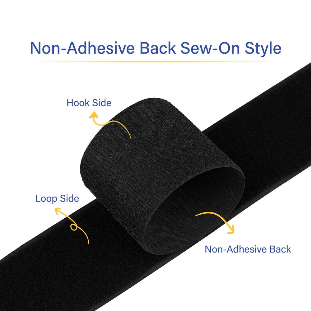 100mm White Hook Loop Velcro Fastner - Color: Multi Color