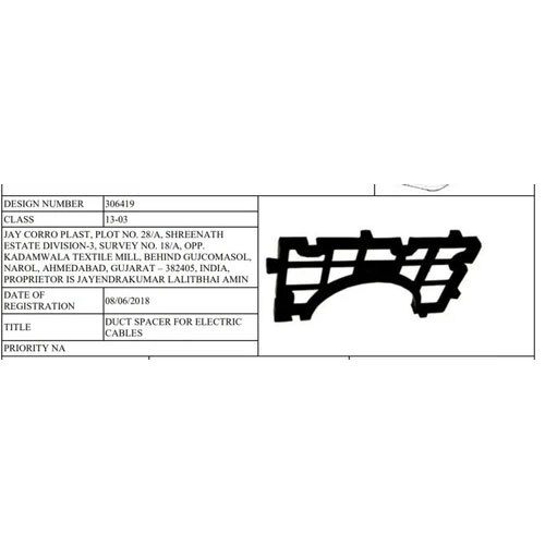 Duct Spacer For Electrical Duct - Pipes - Application: Industrial
