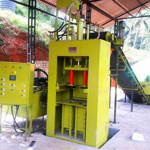 ऑटो फीडिंग सीमेंट-मिट्टी इंटरलॉक मशीन