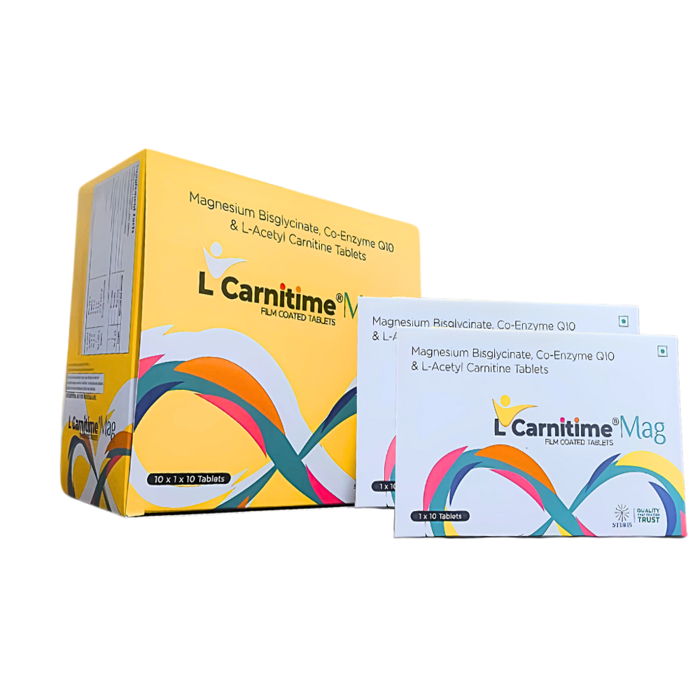 Magnesium Bisglycinate, Co-Enzyme Q10 & L-Acetyl Carnitine Tablets
