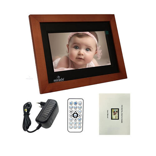 7 Inch Wooden Dark Frame - Color: Brown