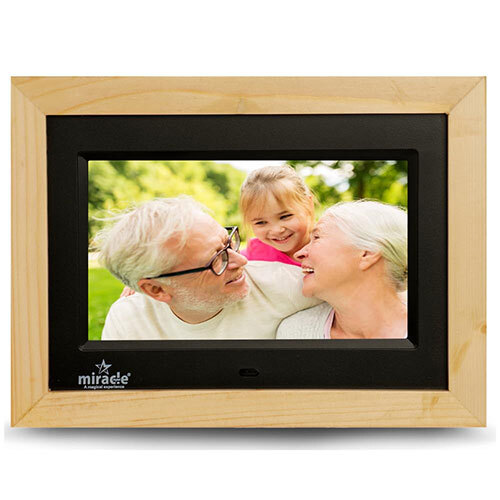 7 Inch Wooden Light Frame - Color: Brown