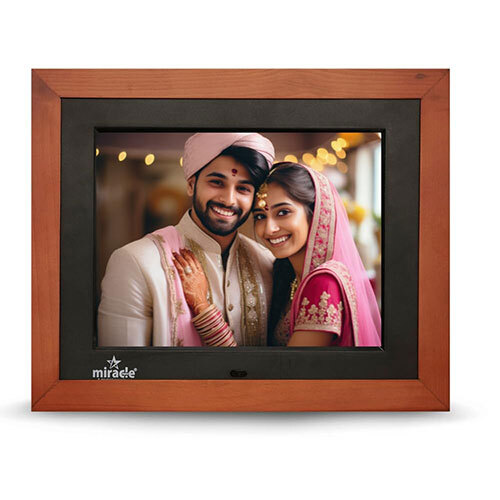 8 inch wooden dark frame