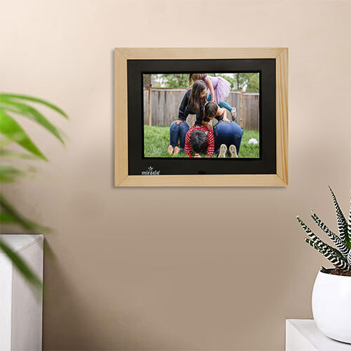 8 Inch Wooden Light Frame - Color: Brown