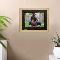 8 Inch Wooden Light Frame - Color: Brown