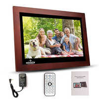 17 Inch Hdmi Wooden Digital Photo Frame - Color: Black