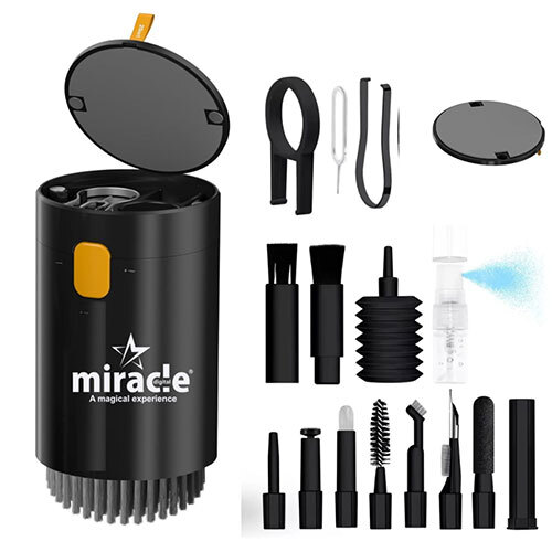 20 In 1 Dust Cleaner Kit Black - Material: Plastic