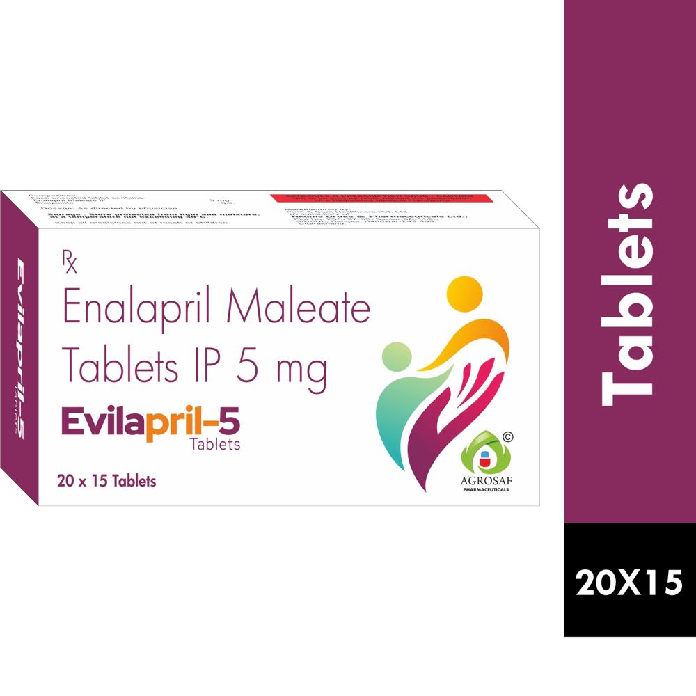 EVILAPRIL 5 TABLET - ENALAPRIL MALEATE 5MG TABLET