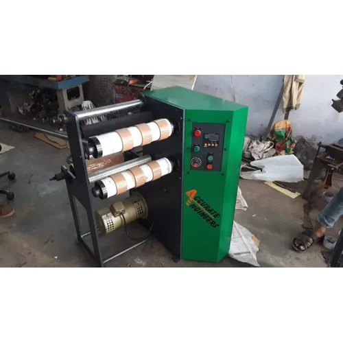 Bopp Tape Mini Slitting Machine - Color: Green/blue