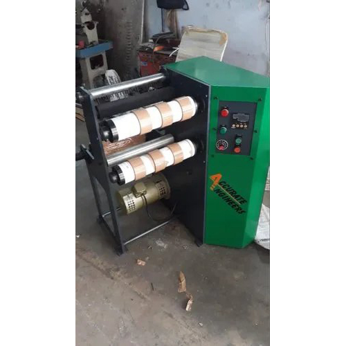 Bopp Tape Mini Slitting Machine - Color: Green/blue